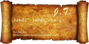 Jakó Terézia névjegykártya